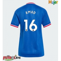 Camiseta Manchester United Amad Diallo #16 Visitante Equipación para mujer 2026-27 manga corta